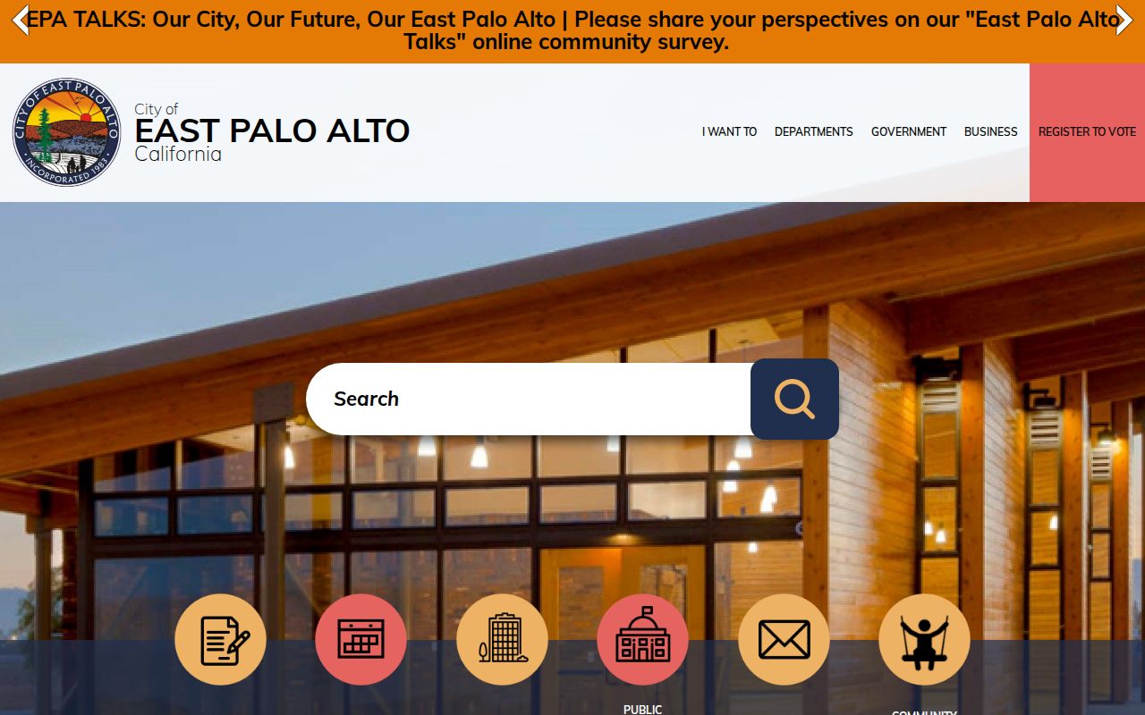 East Palo Alto residents directory city public records request entry point