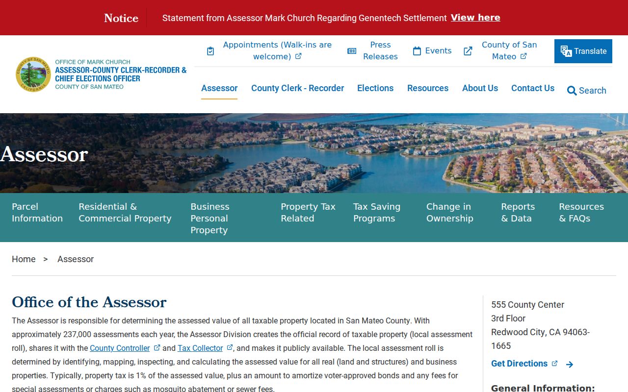 East Palo Alto street directory county assessor search