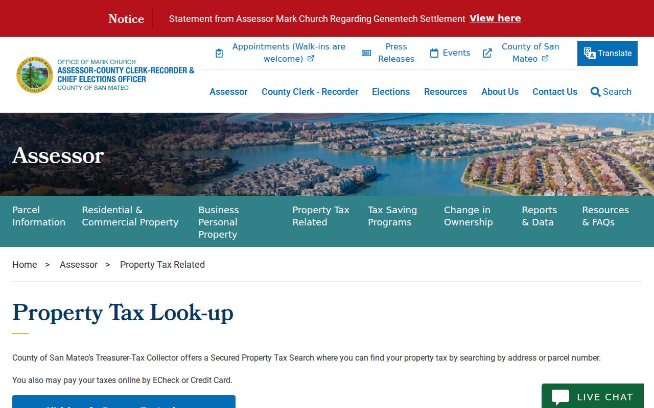 East Palo Alto street directory property tax lookup