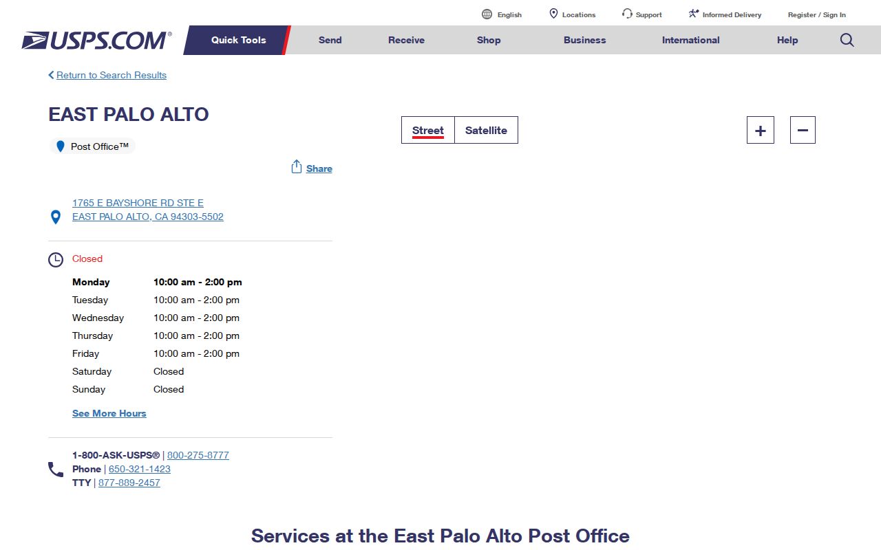 East Palo Alto ZIP code East Palo Alto Post Office