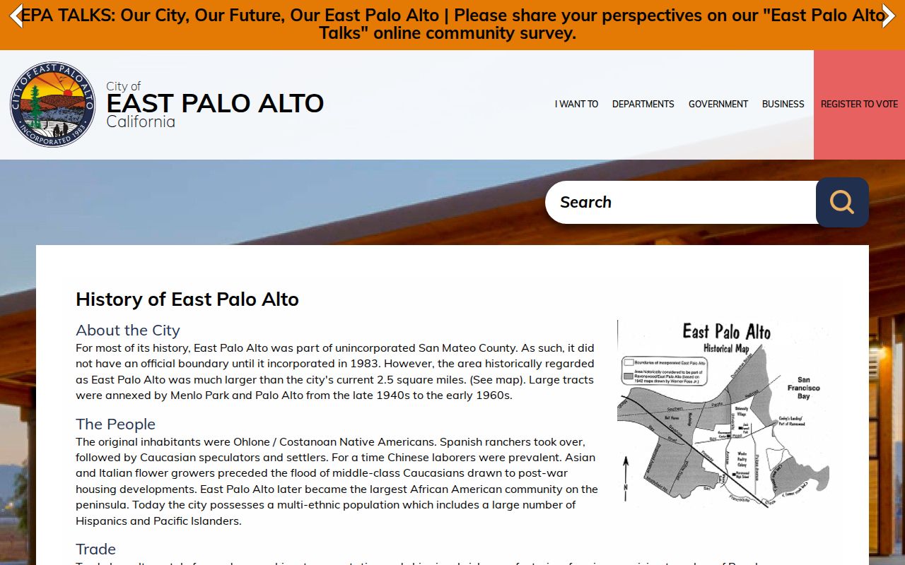 East Palo Alto ZIP code local history
